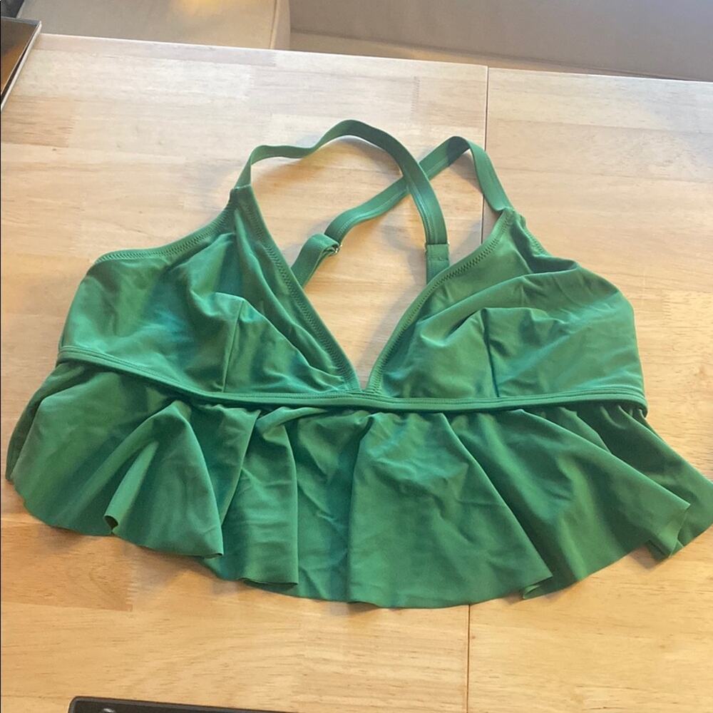 Cupshe Green Swim Top